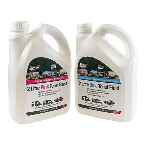 TWIN 2L PACK SUPERIOR TOILET RINSE & FLUID