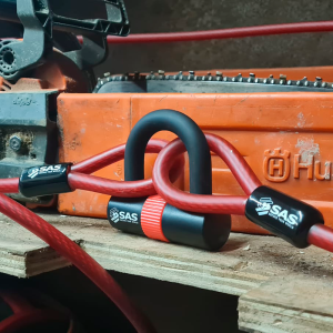 SAS Steel Braided Security Cable With Heavy-Duty Padlock