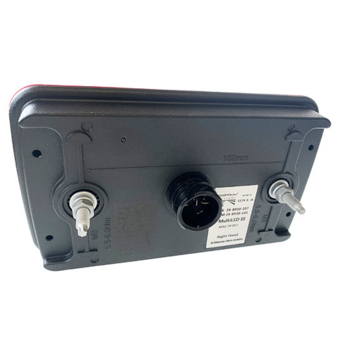 Aspock Multiled III 12V Combination Lamp RH ASS2 Connection