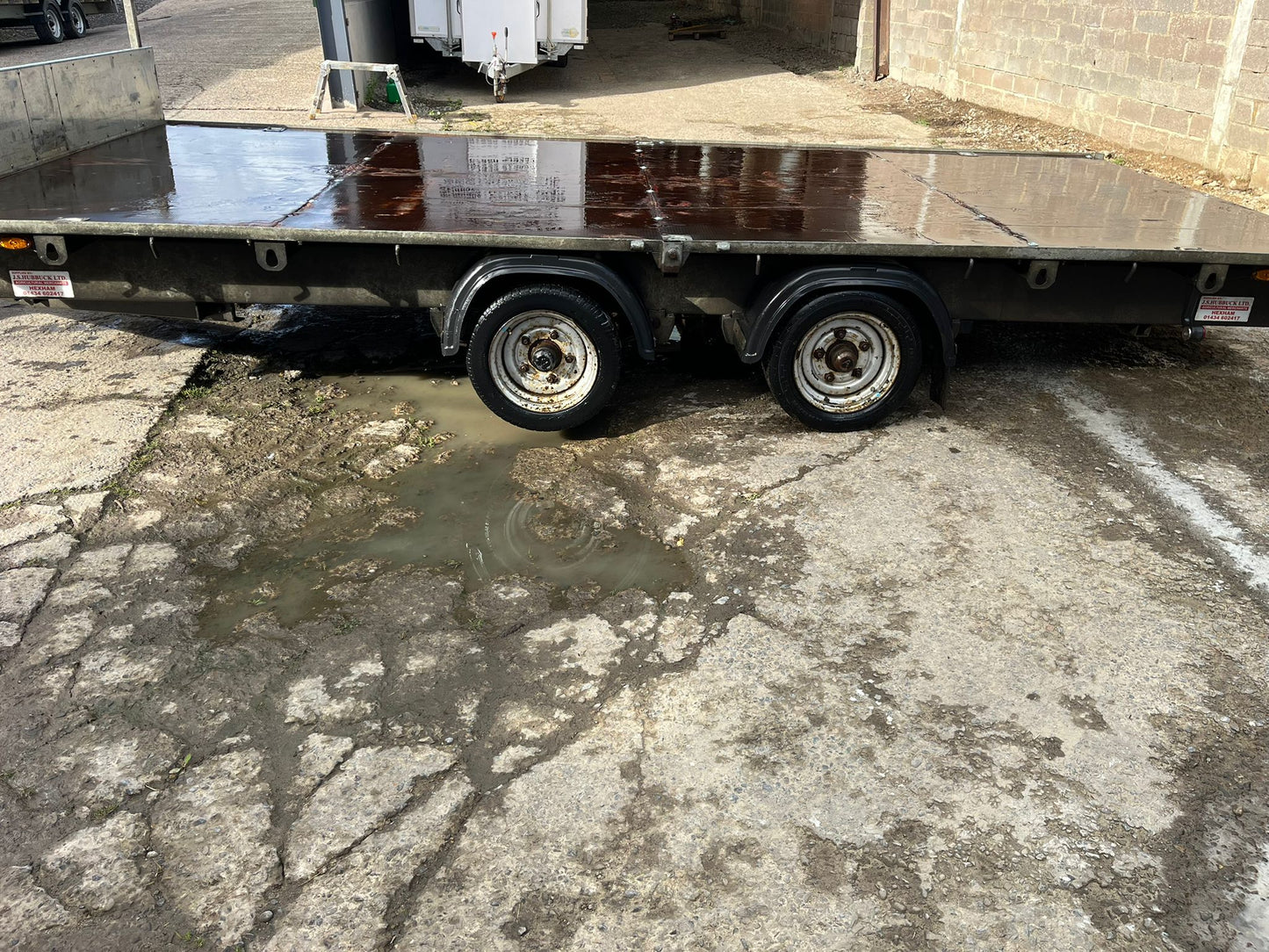 2021 Nugent 16ft x 8ft Flatbed Trailer