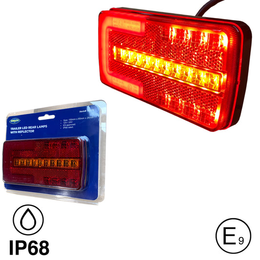 Rear Trailer Lamp 3 In 1 LED 12V/24V