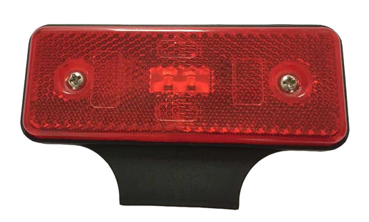 Slim Line Square LED Red Marker Lamp (Bracket Included)