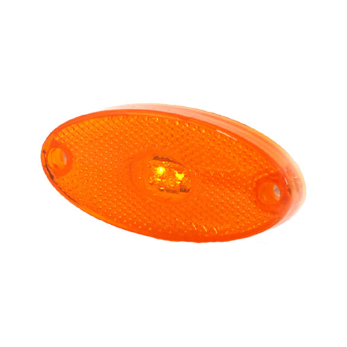 Slim Line Oval LED Amber Marker Lamp