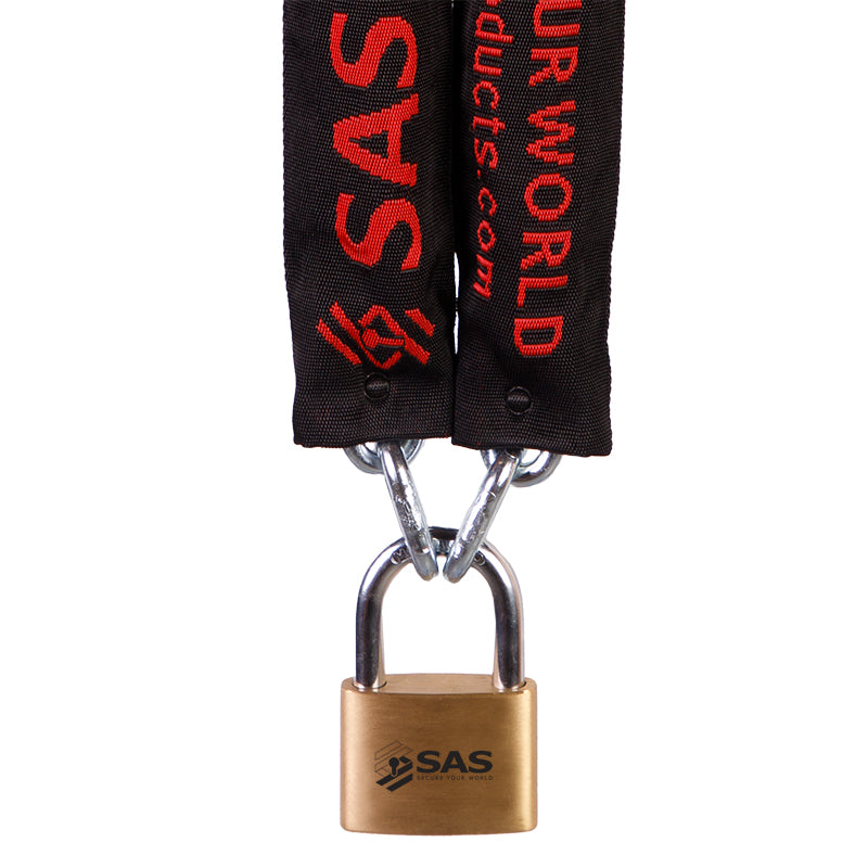 SAS Multi Purpose 1500x8mm Round Shackle Chain with UB60 Padlock