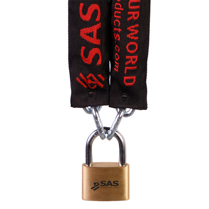 SAS Multi Purpose 1500x8mm Round Shackle Chain with UB60 Padlock