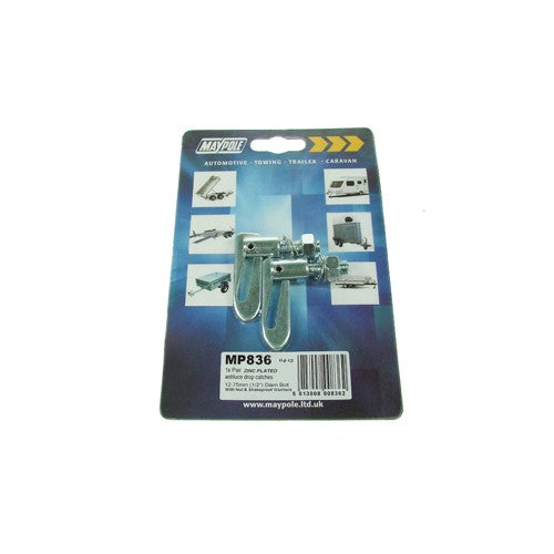 2x 13mm Drop Catch M8 X 18mm Thread With Shakeproof Washer & Nut