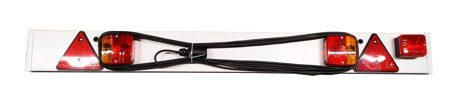 4FT 6" 7 PIN BULB TRAILER LIGHT BOARD WITH FOG 12M