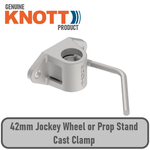 Genuine Knott 42mm Trailer Caravan Jockey Wheel Cast Clamp