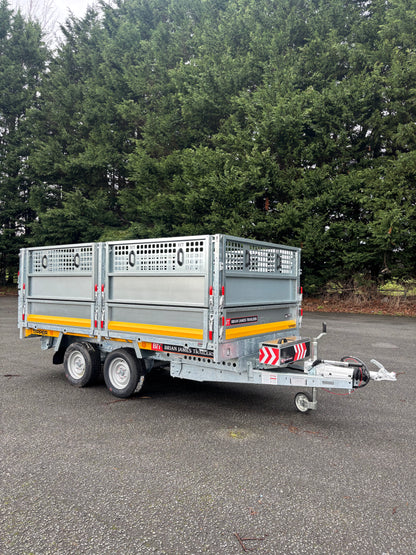 2026 Brian James Tipper 526-3116-35-2-12 - 3.1m x 1.6m - 3.5T - w/ side extensions