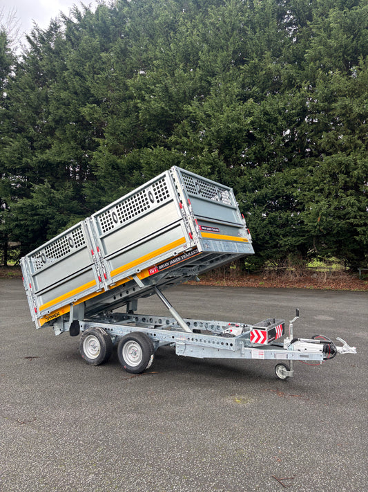 2026 Brian James Tipper 526-3116-35-2-12 - 3.1m x 1.6m - 3.5T - w/ side extensions