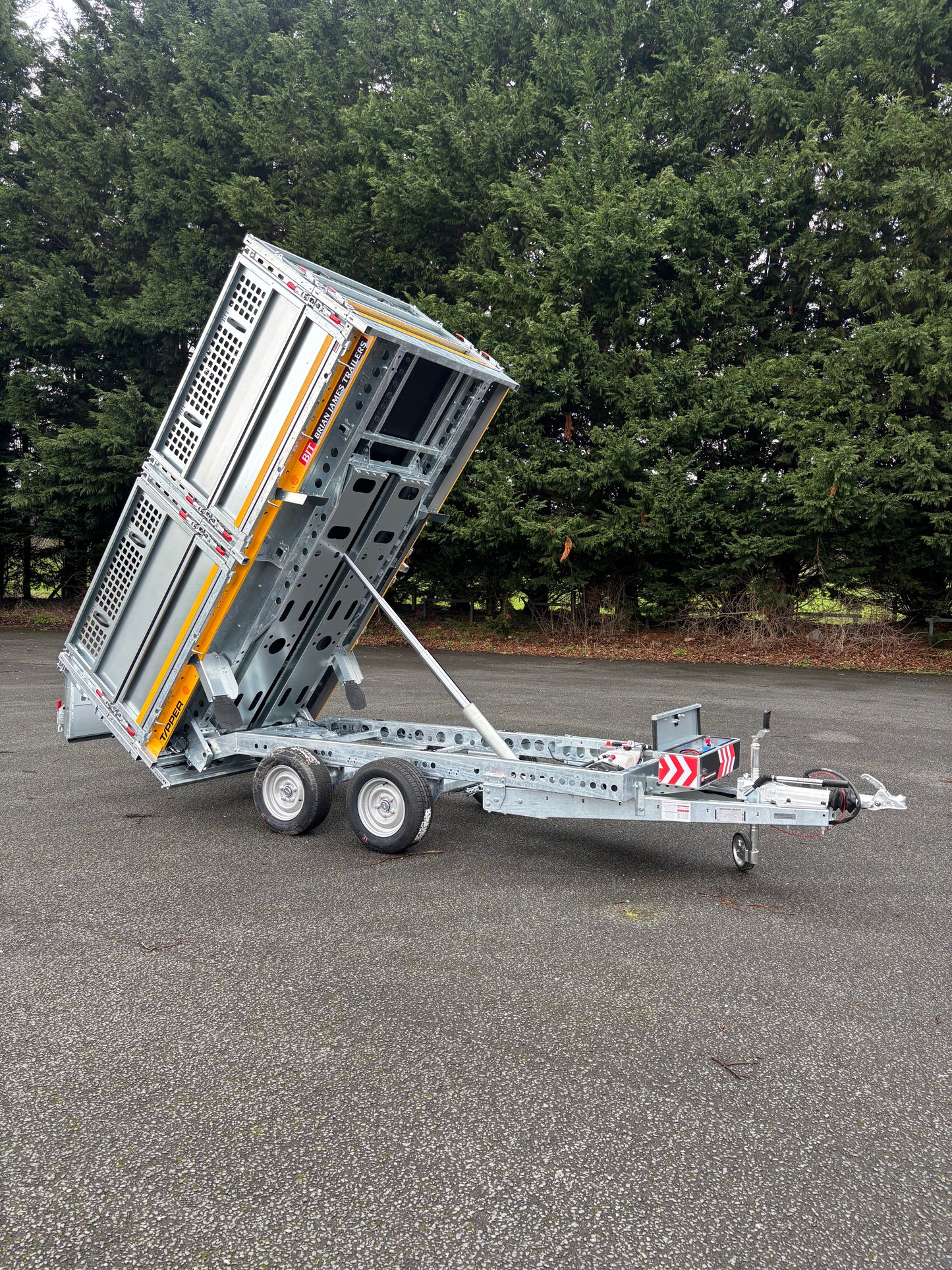 2026 Brian James Tipper 526-3116-35-2-12 - 3.1m x 1.6m - 3.5T - w/ side extensions
