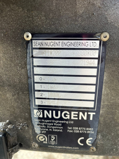 2021 Nugent 16ft x 8ft Flatbed Trailer