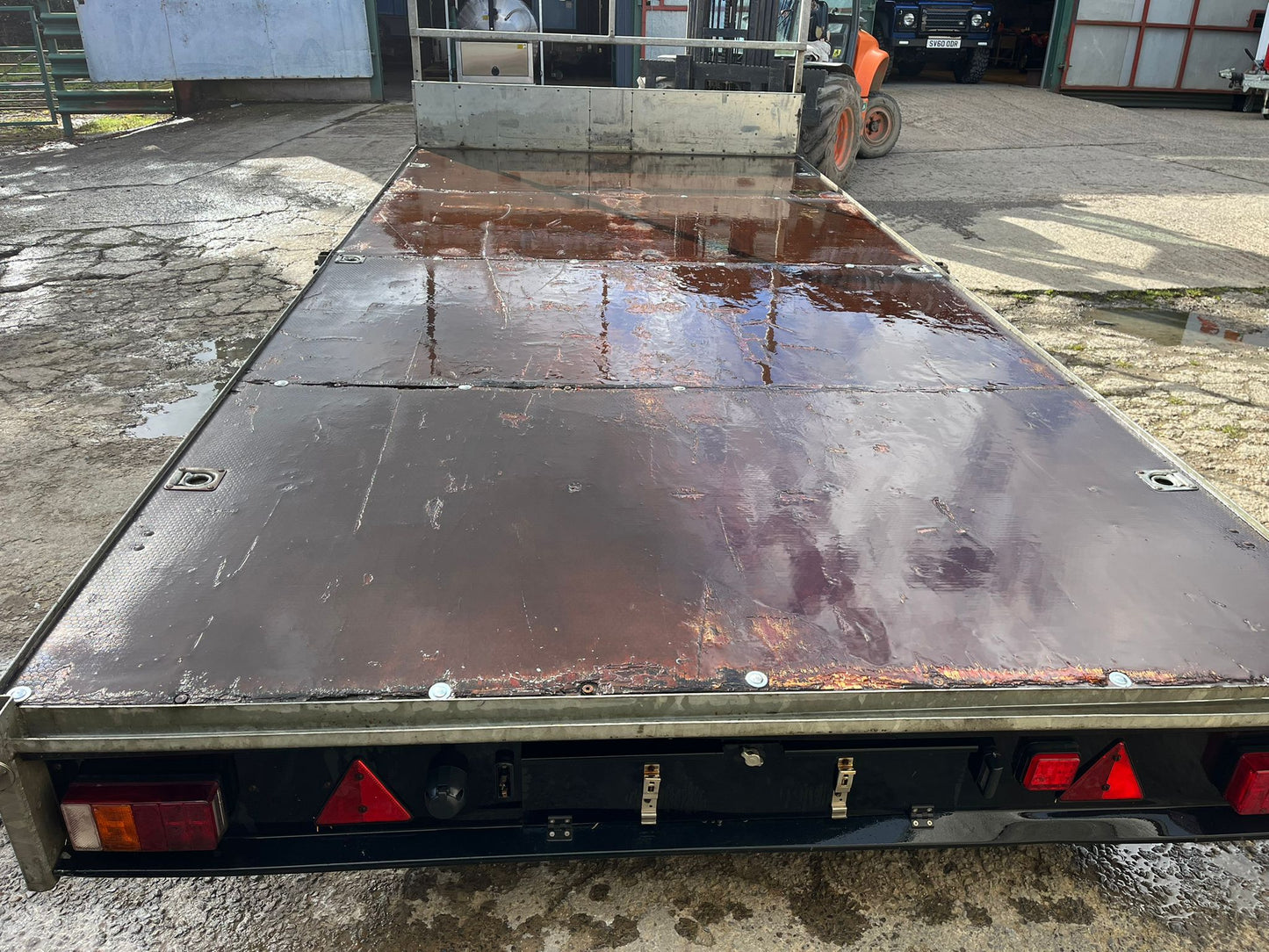 2021 Nugent 16ft x 8ft Flatbed Trailer