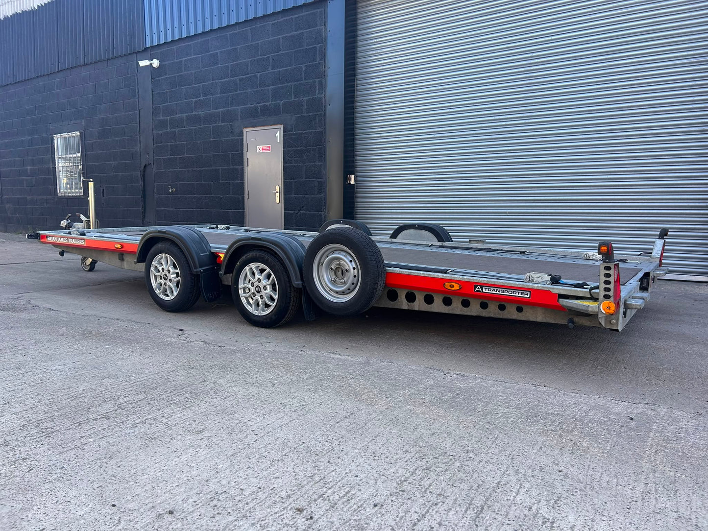 USED 2023 Brian James A4 Car Transport Trailer 125-2424