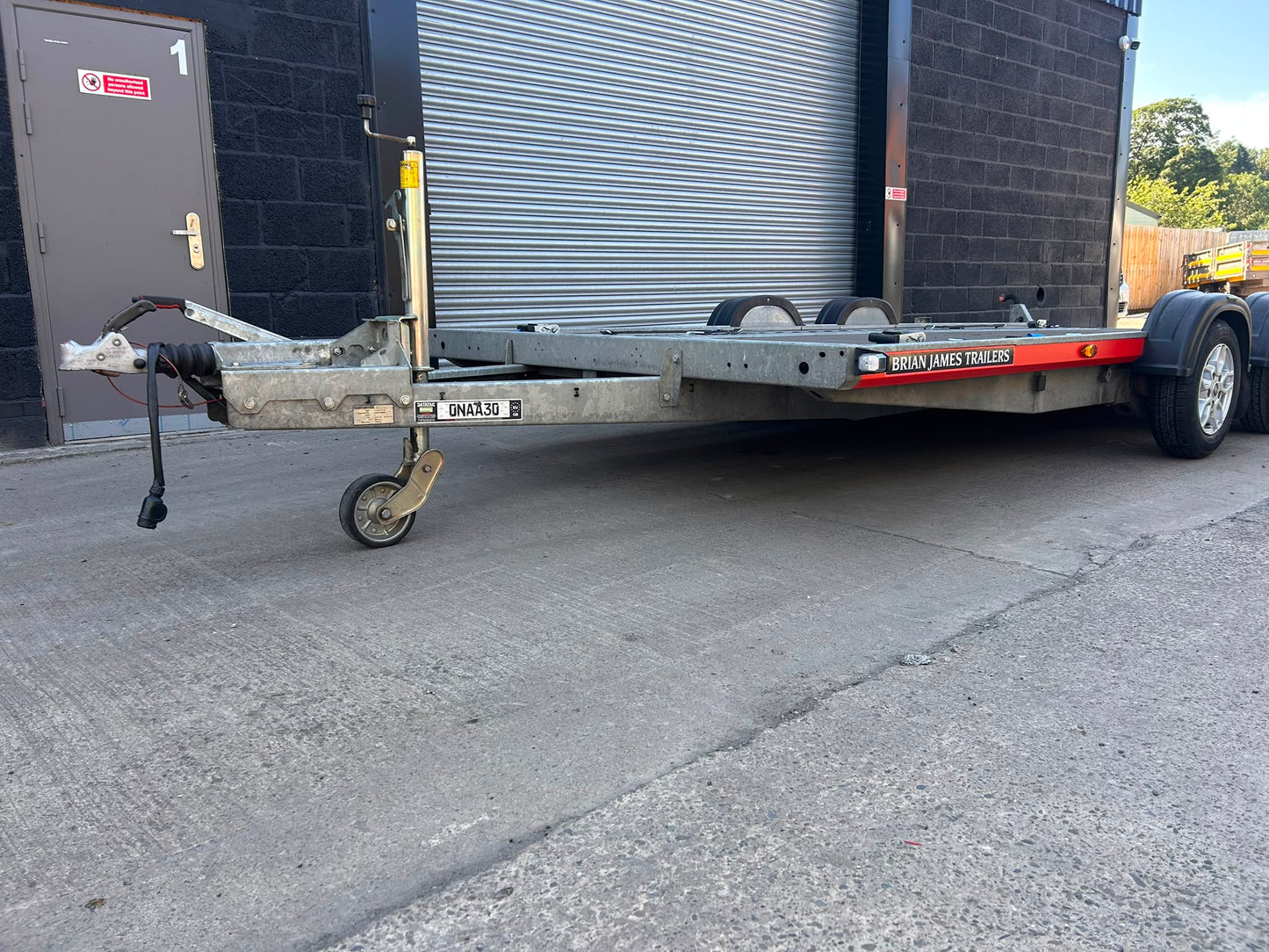 USED 2023 Brian James A4 Car Transport Trailer 125-2424